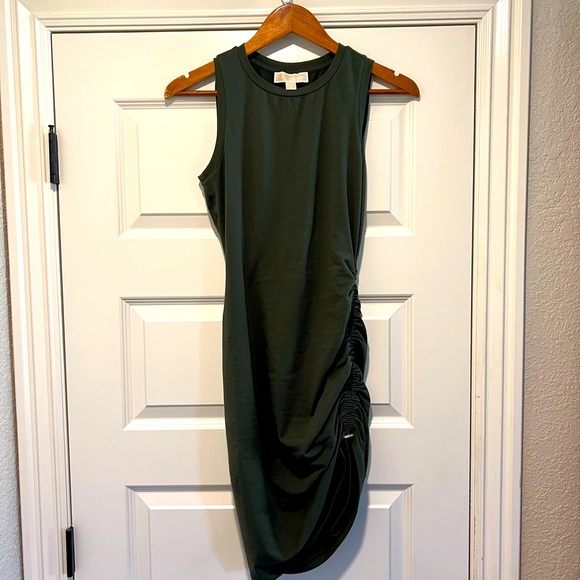 MICHAEL KORS Green Crewneck Dress Size XS - Picture 2 of 6